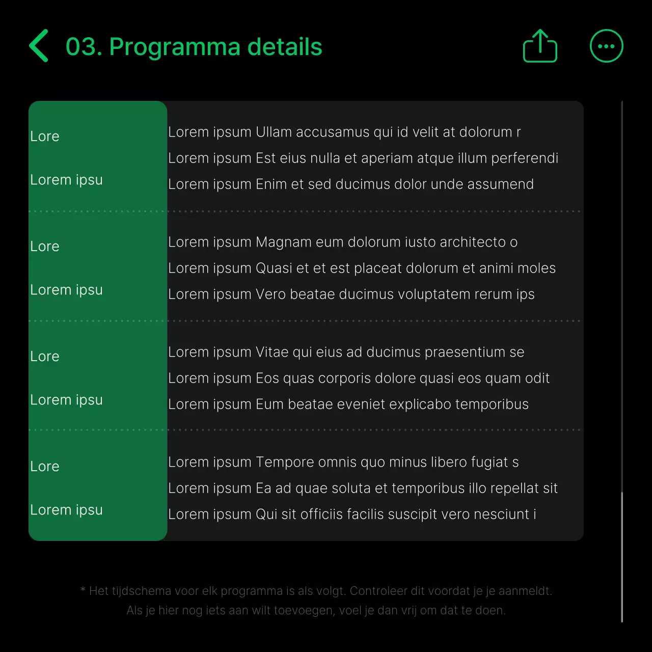Een gids voor moderne tabulaties in zwart en groen