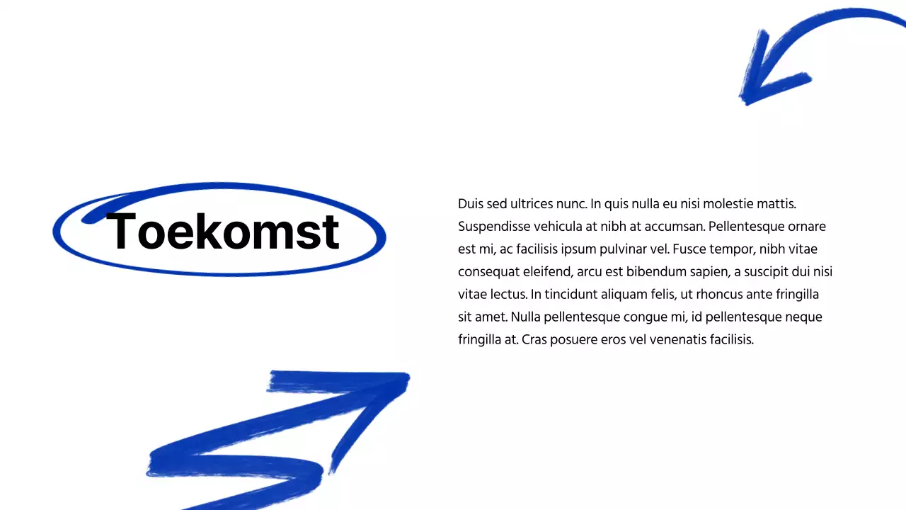 Blue Modern Marker Bedrijf Introductie