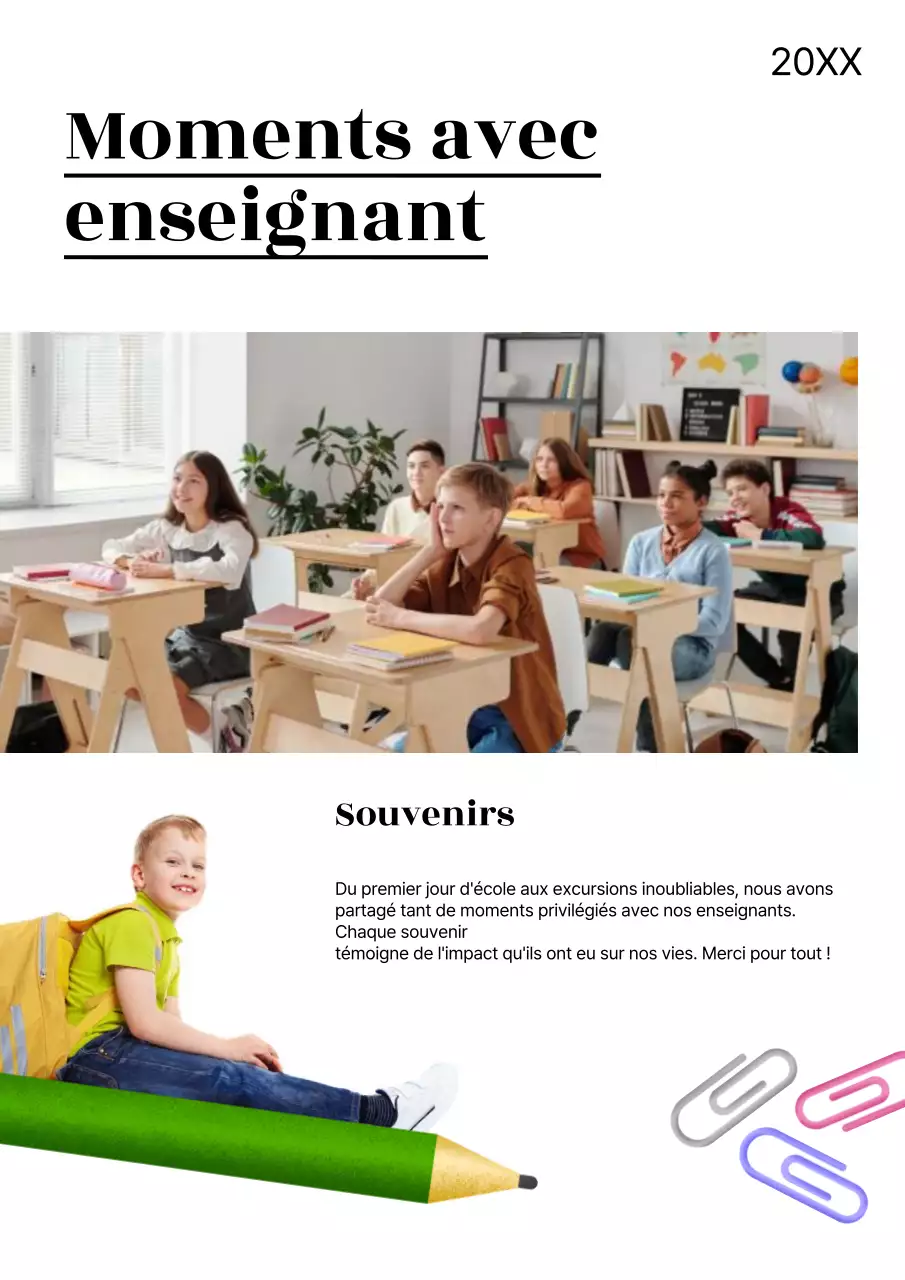 Promouvoir une jolie fête des enseignants en blanc et rouge