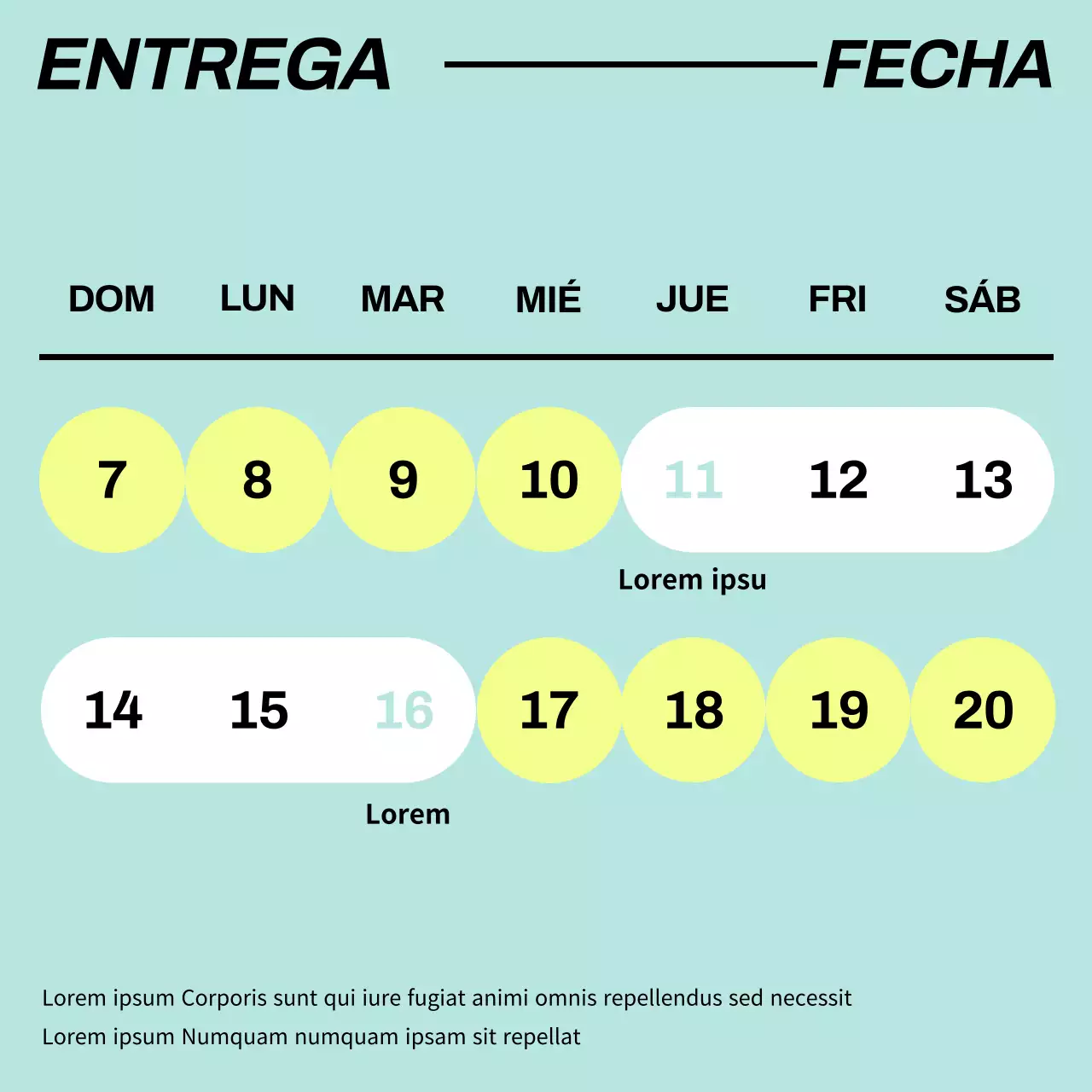 Promociona tu marca en tendencia con amarillo y azul claro