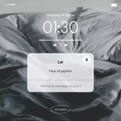 Gris et blanc, classe, messages de notification émotionnels