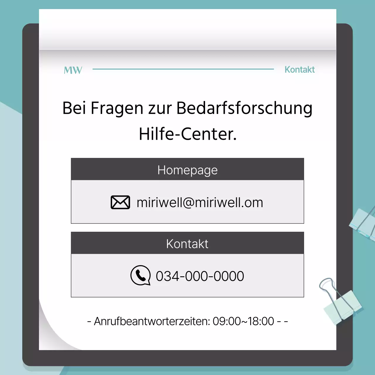 Moderne institutionelle Programmübersicht in mint und grau