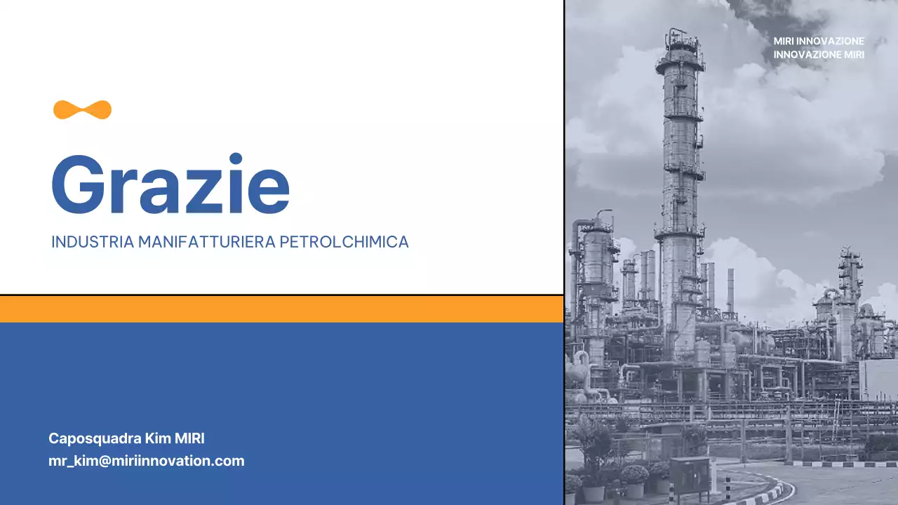 Una semplice carta intestata di un'azienda industriale pesante in blu e giallo
