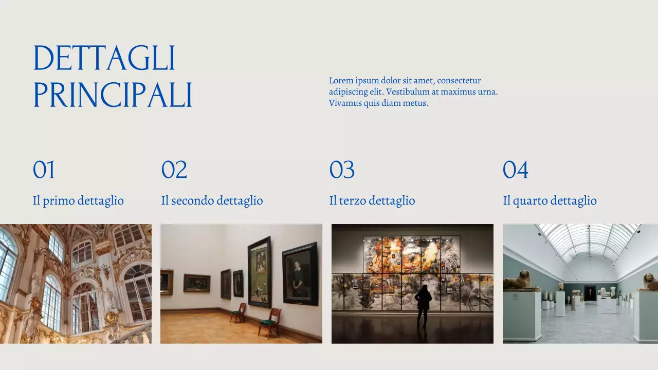 Grigio e blu Elegante materiale per conferenze d'arte