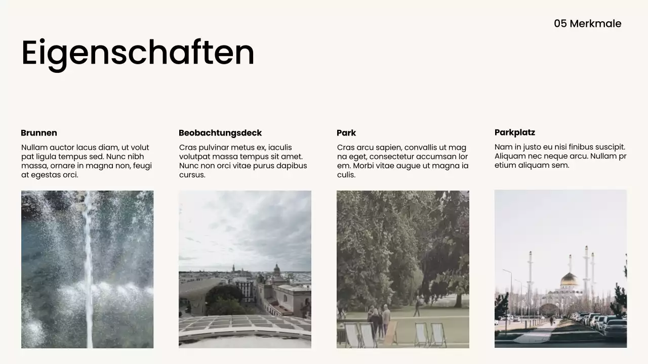 Minimalistischer Architekturbericht in Schwarz und Weiß