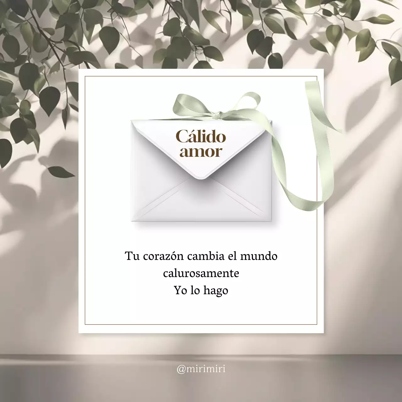 Carta emocional sencilla en beige y blanco para promover las confesiones