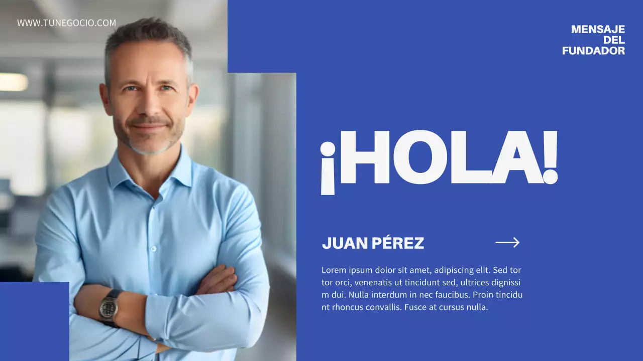 Presentación de la empresa Blue Minimal Business