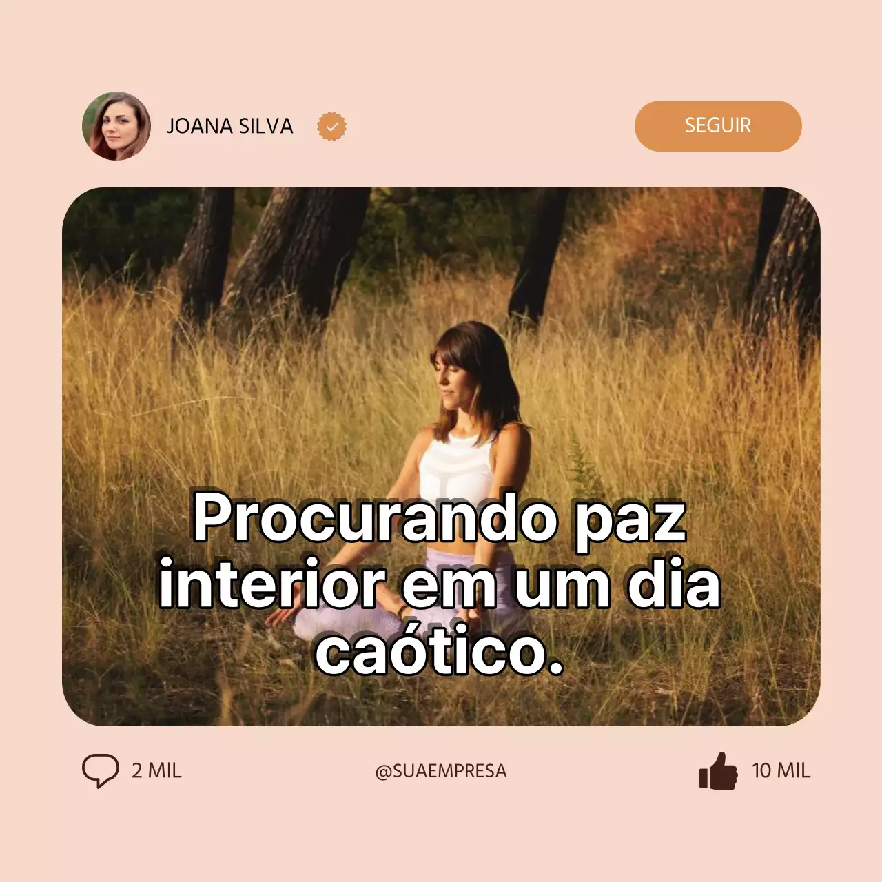 Pop-up de meme minimalista bege