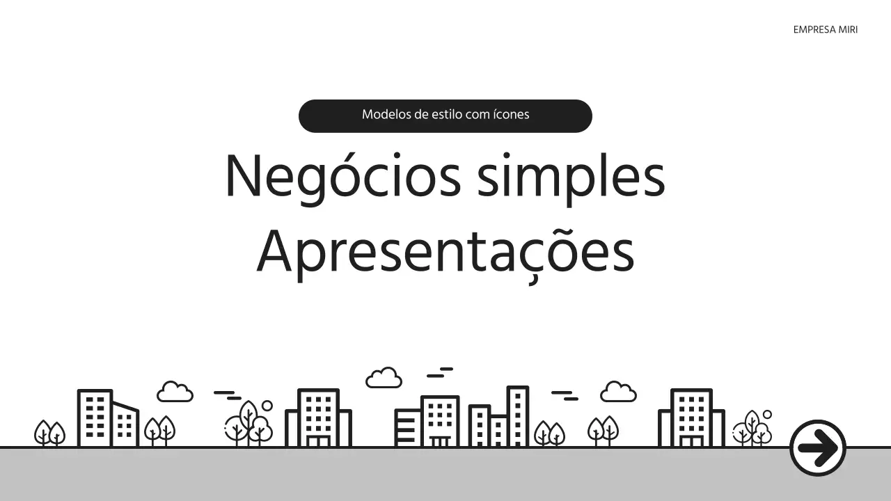 Uma carta de apresentação comercial simples em cinzento e preto