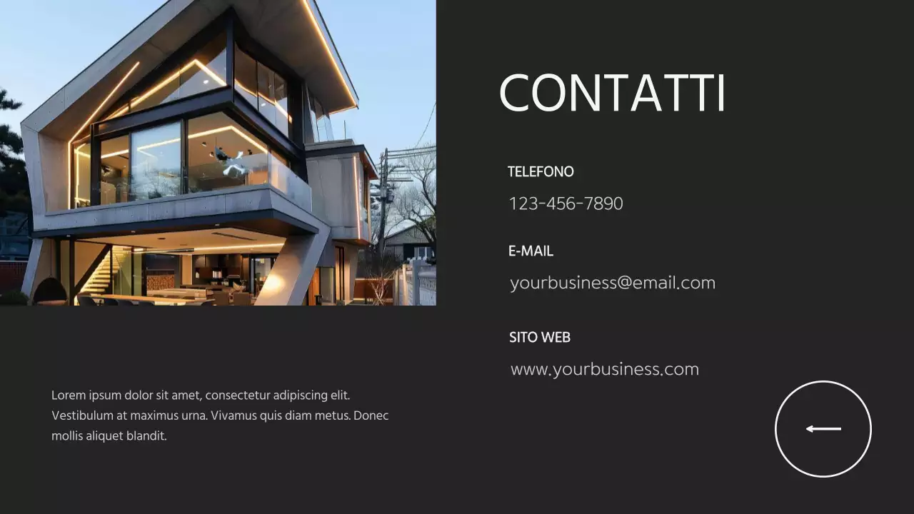 Proposta di ufficio architettonico moderno nero