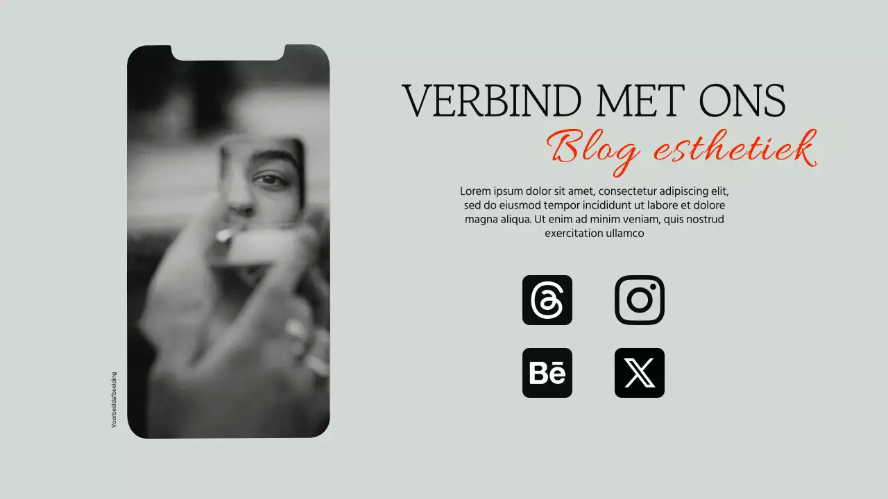 Kaki en zwart modern esthetisch visuele identiteit Product pitch