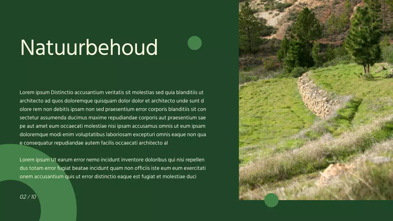 Groen Modern Milieubescherming Klasse Materiaal