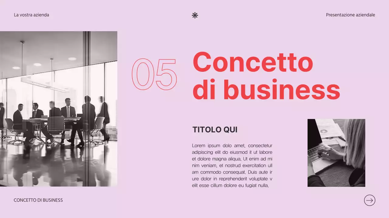 Soft Pink Clean Business Introduzione dell'azienda