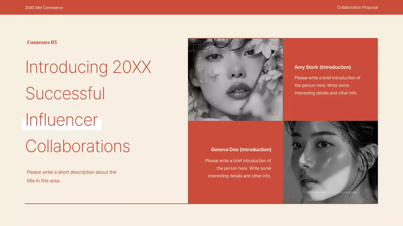 레드 모던 쇼핑 제안 프레젠테이션