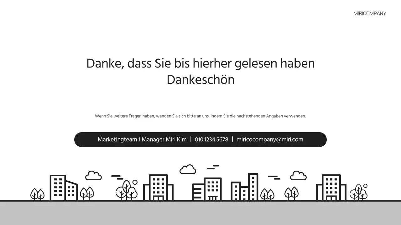 Ein einfaches Geschäftsanschreiben in Grau und Schwarz