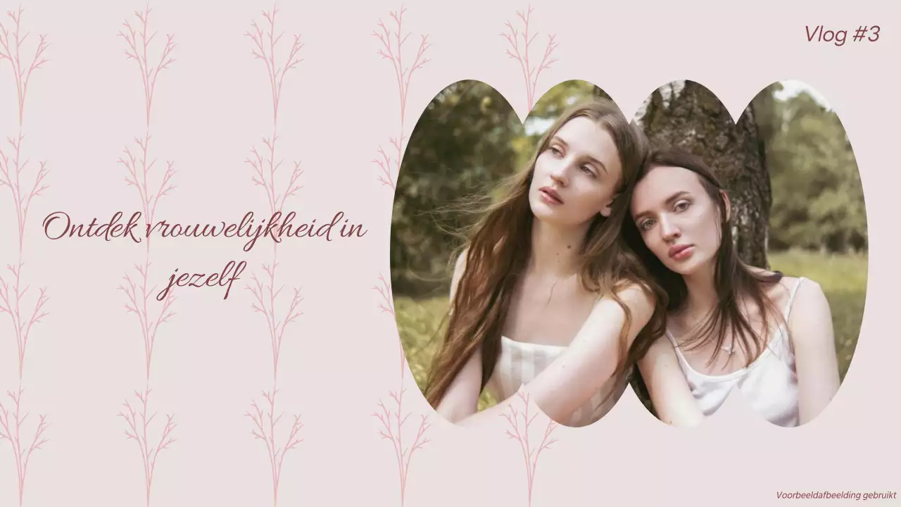 Roze en Bruin Elegant Feminity Lifestyle Vlog Promotie