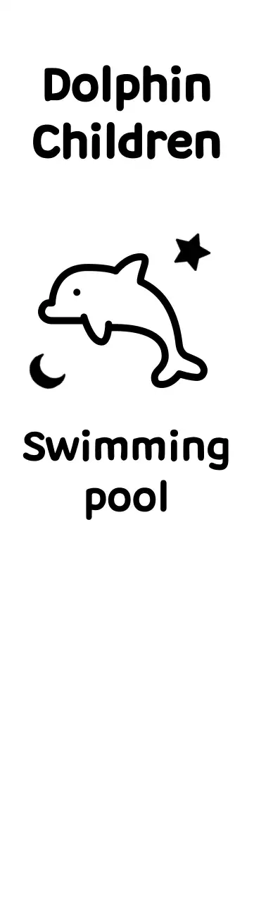 Desain lucu dengan ilustrasi lumba-lumba yang lucu