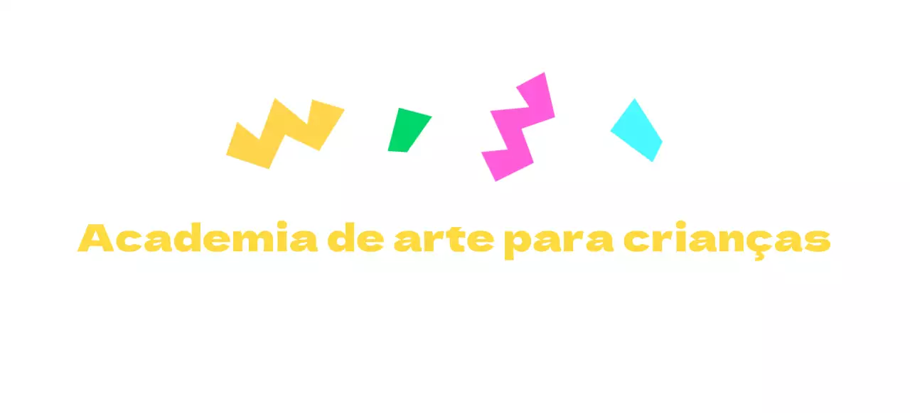 Mercadoria da Kids Academy com formas geométricas coloridas