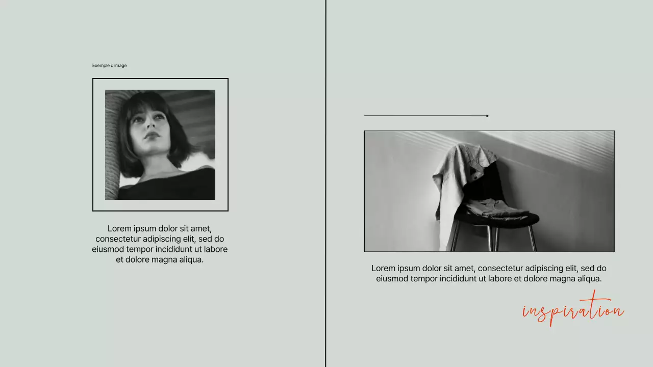 Kaki et noir Esthétique moderne Identité visuelle Pitch produit