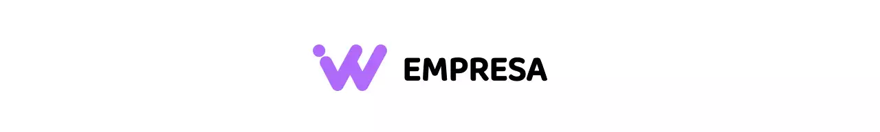 Logótipo da empresa com um símbolo simples do alfabeto a preto