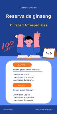 Lecciones SAT a medida para estudiantes de bachillerato con ilustraciones de alumnos