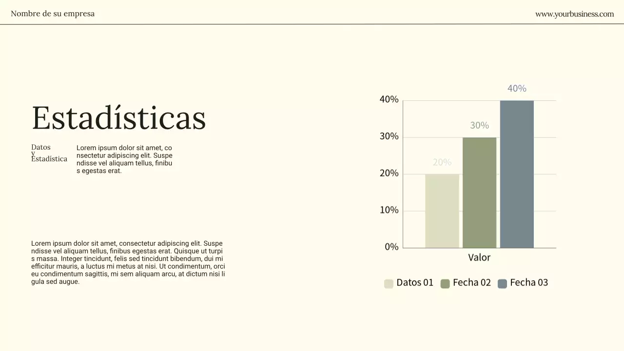Presentación de la empresa Beige Minimal Business