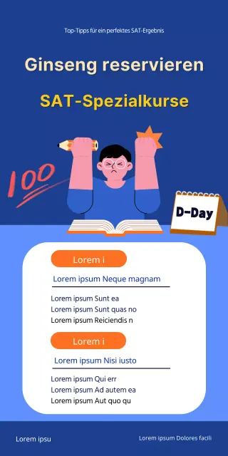 Maßgeschneiderte SAT-Lektionen für High-School-Senioren mit Schülerillustrationen