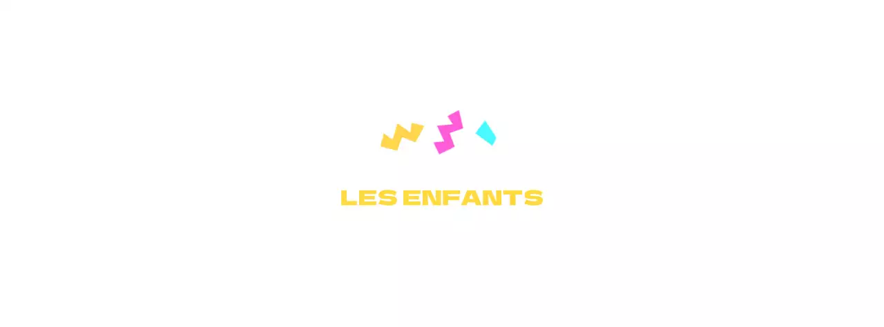 Produits de l'Académie des enfants avec des formes géométriques colorées