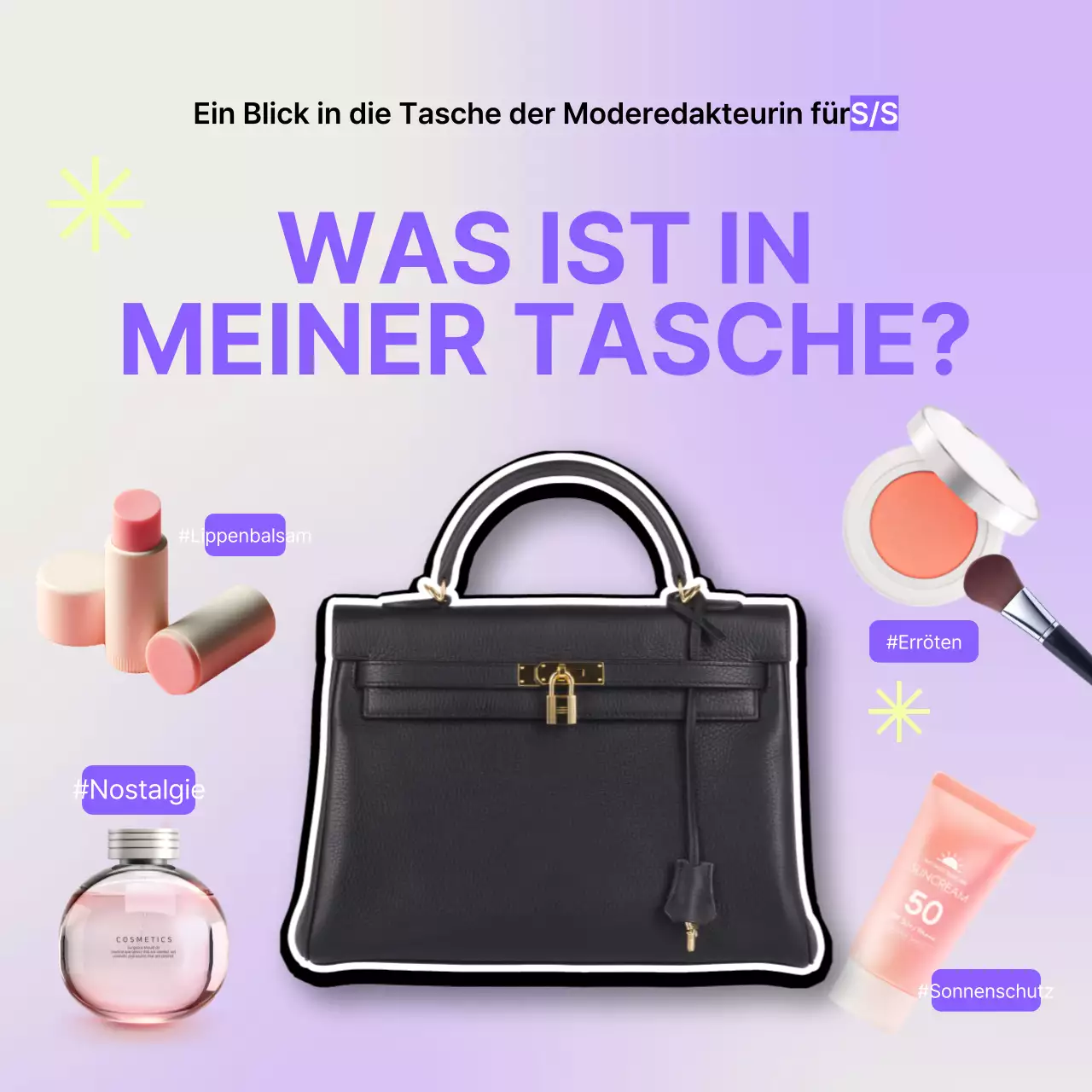 Eine einfache Dingsbums-Einführung in Mauve und Gelb