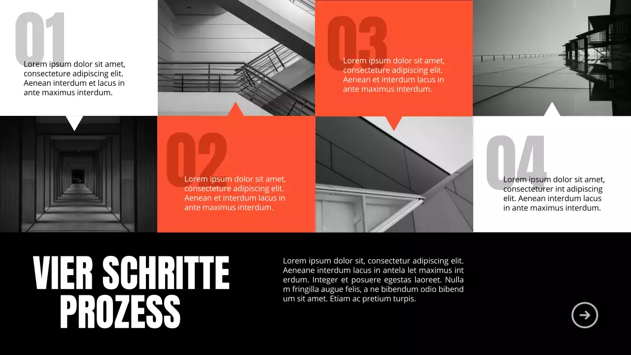 Orange Bold Business Unternehmen Einführung