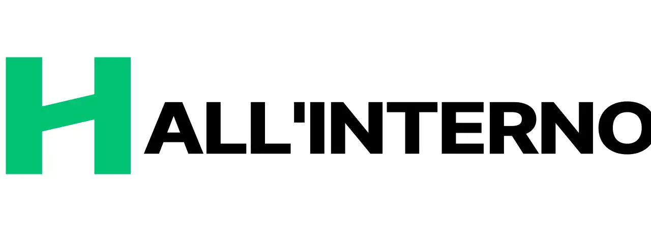 Logo del negozio di interni con il simbolo di una moderna lettera H