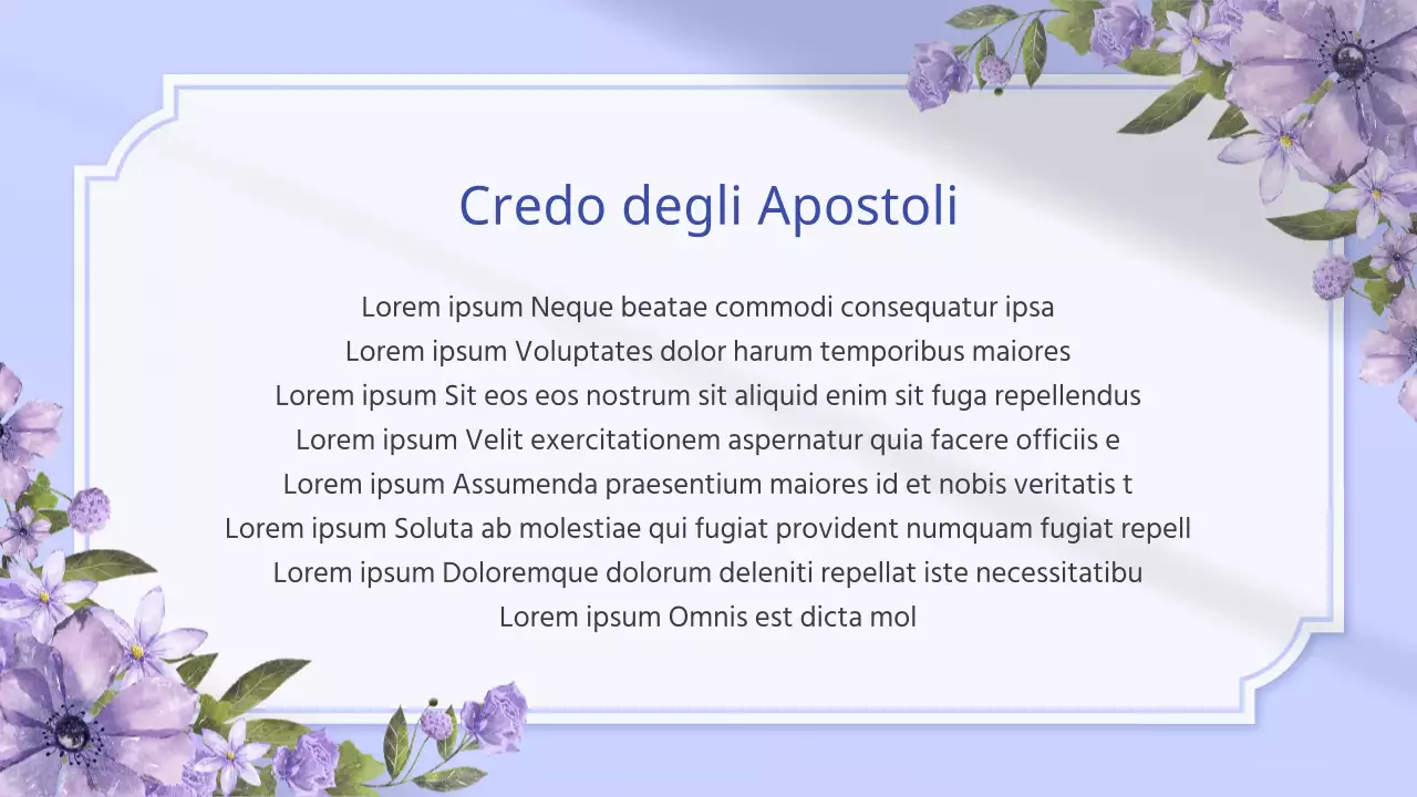 Annuncio di servizio semplice in chiesa di Borah e Lavender