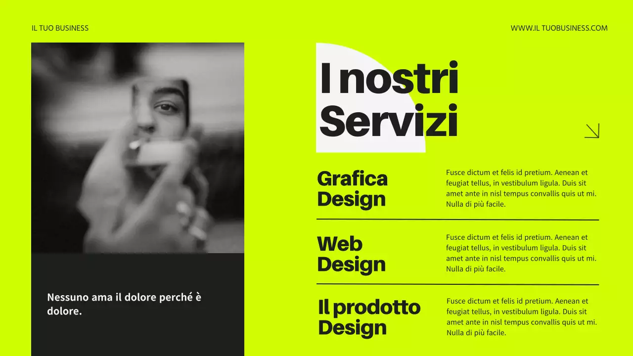 Neon e nero Introduzione moderna al business