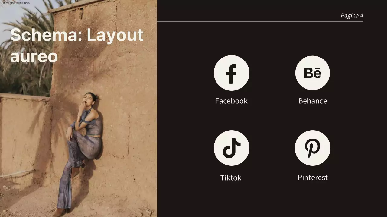 Pagine di presentazione delle tendenze in beige e nero con vari layout Presentazione del prodotto