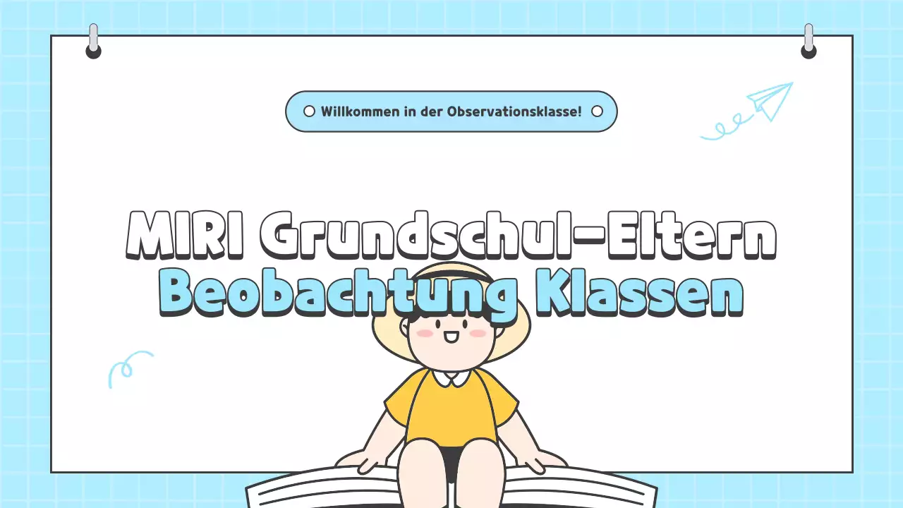 Hellblaue Elternbeobachtung Unterrichtsressourcen