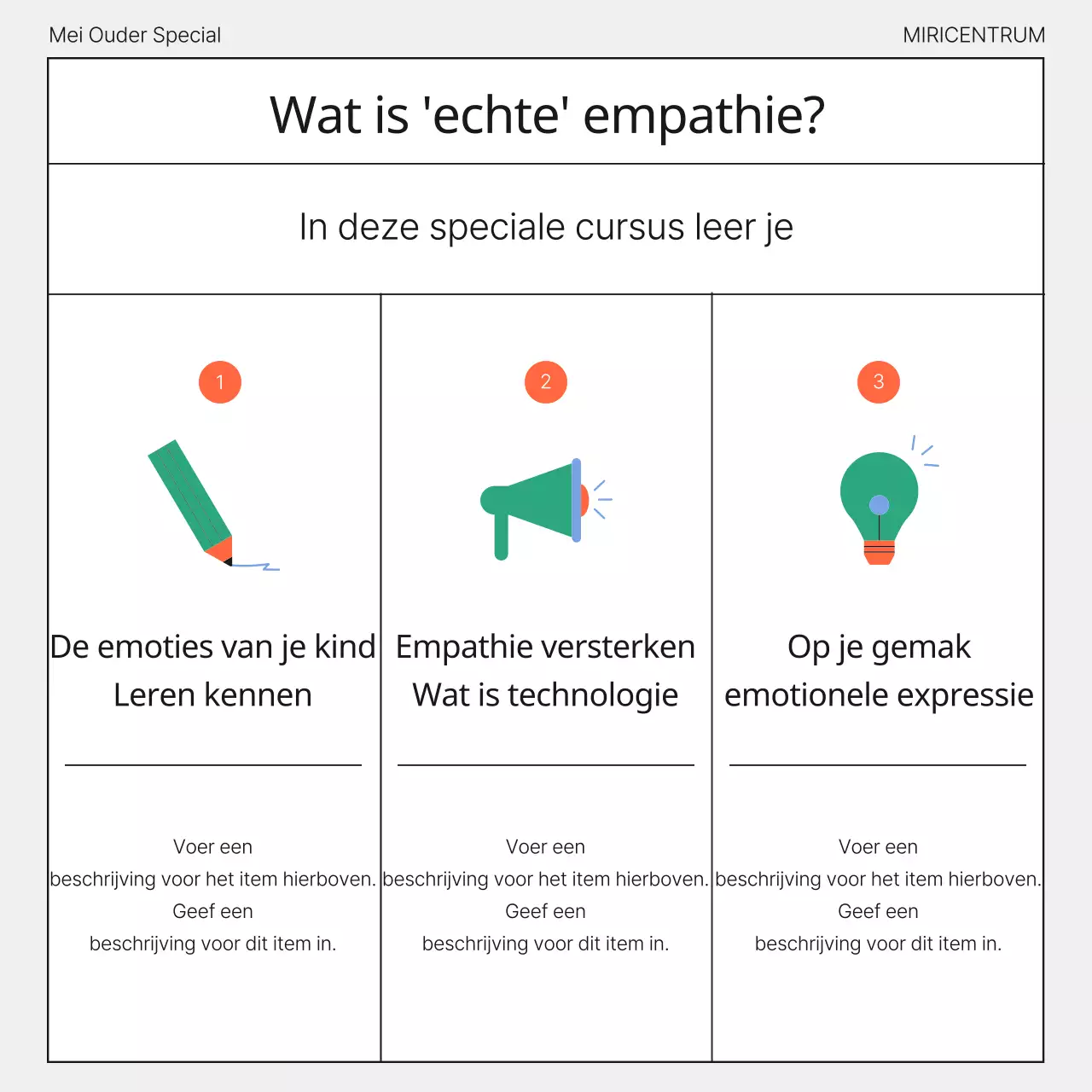  De Groene en Zwarte Ouderschapsklassen promoten