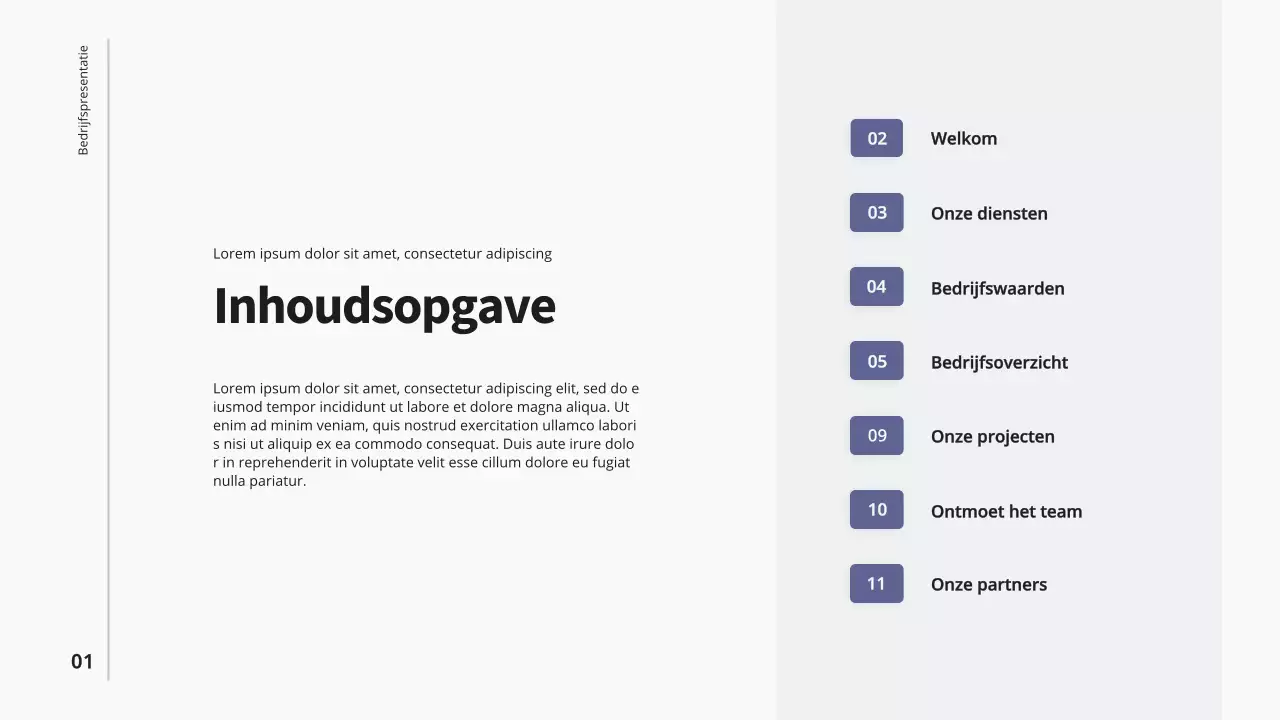 Purple Blue Introductie Modern Bedrijf