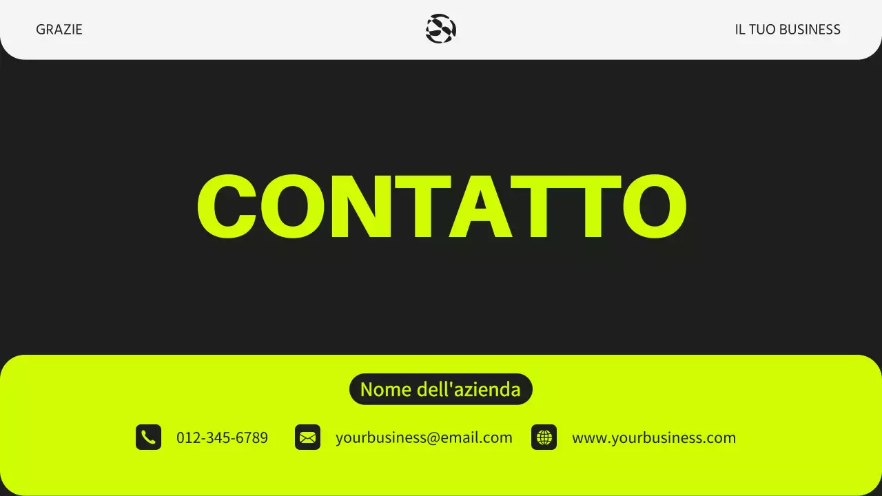 Neon e nero Introduzione moderna al business