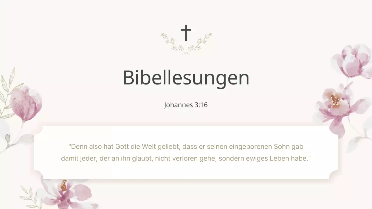 Ein klassischer Gottesdienstführer in Rosa