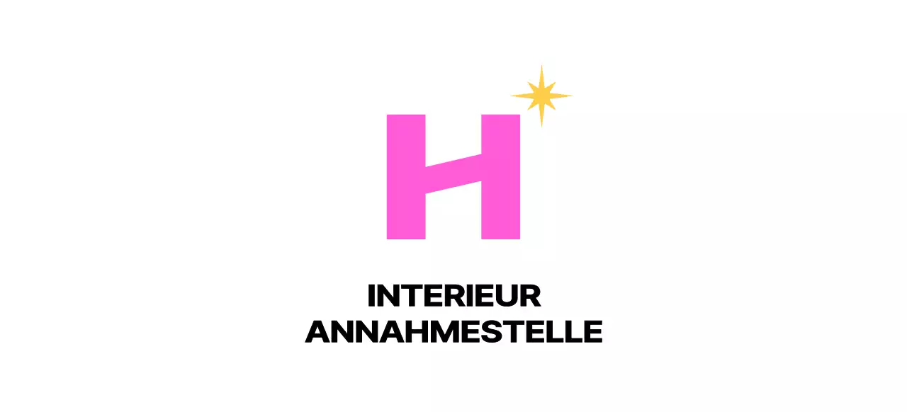Logo des Innenausstattungsgeschäfts mit einem modernen H-Symbol