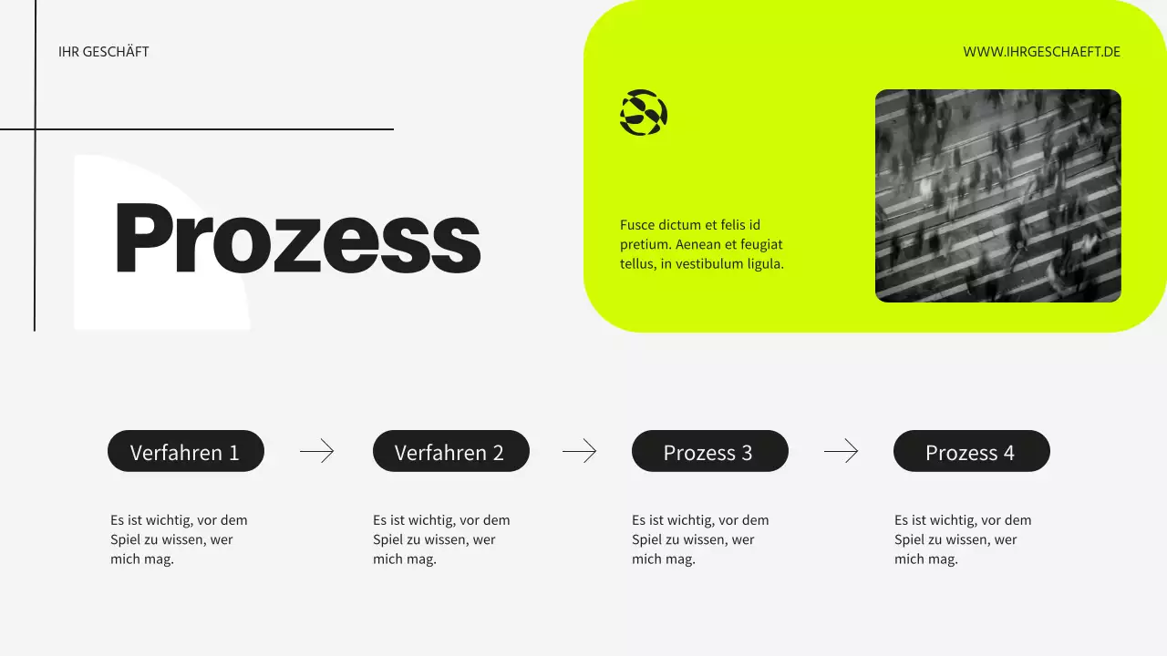 Neon und Schwarz Modern Business Einführung