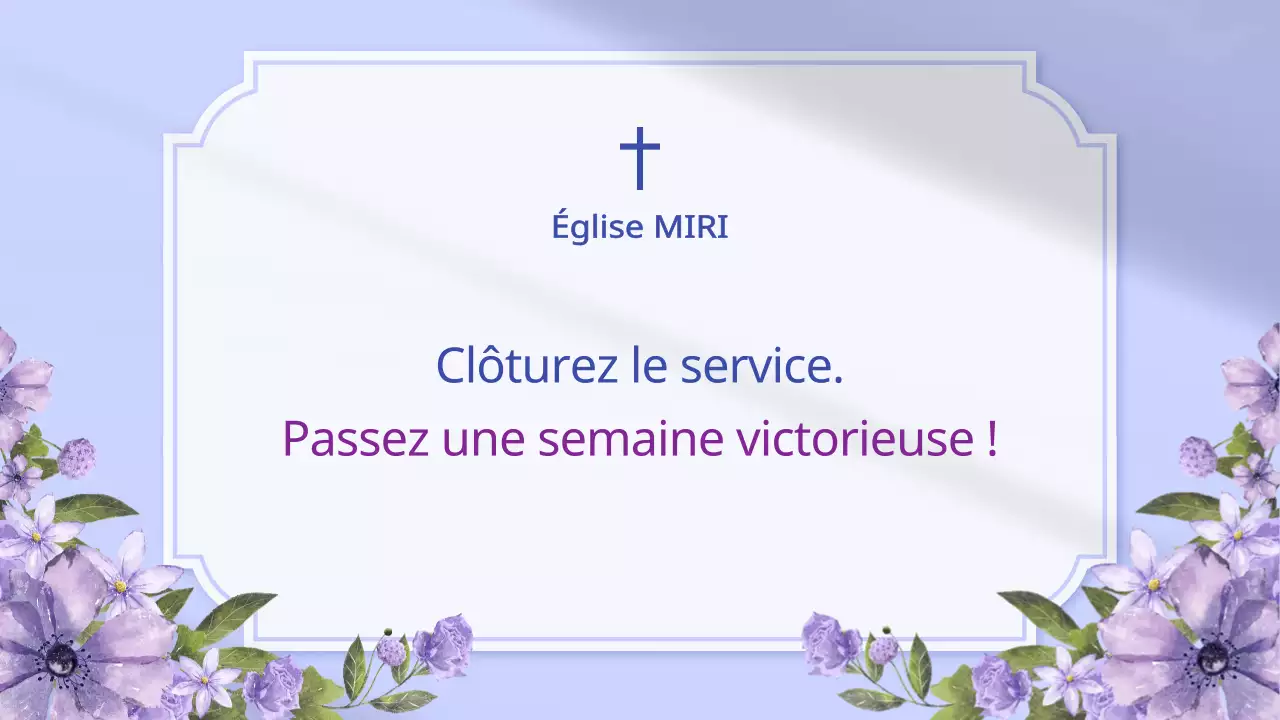 L'annonce d'un service religieux simple de Borah et Lavender