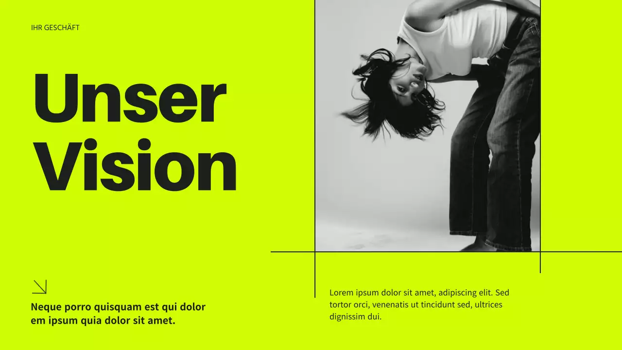 Neon und Schwarz Modern Business Einführung