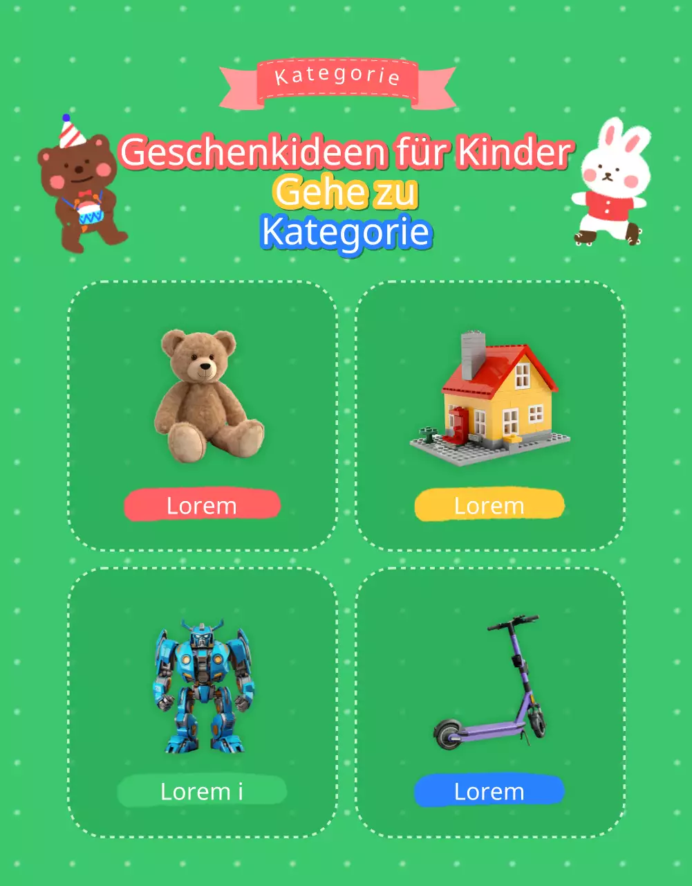 Kitschige Kindertagsgeschenke in Himmelblau fördern