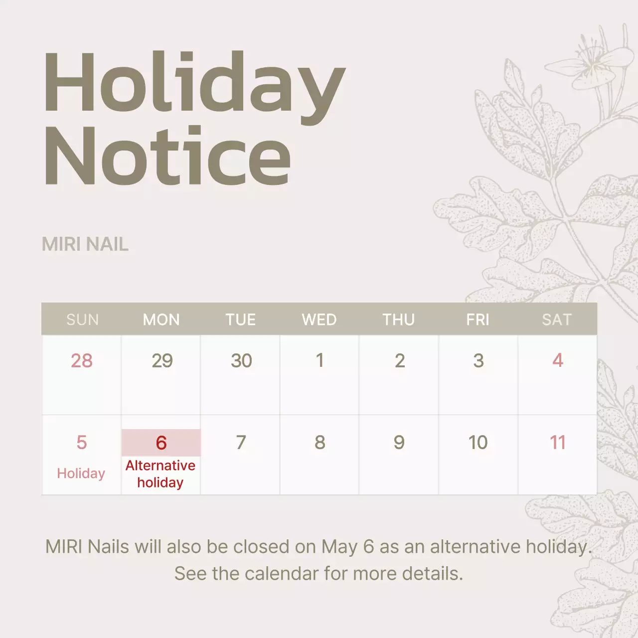 A Minimalist Nail Salon in Beige and Ivory for the Holidays Post