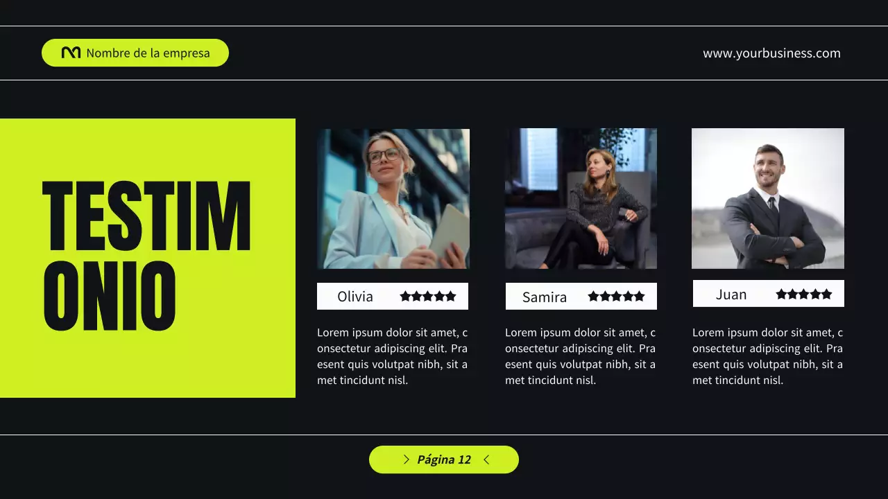 Black and Green Modern Perfil empresarial Presentación de la empresa