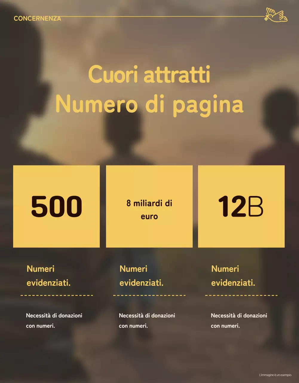 Un semplice invito all'azione in giallo e beige