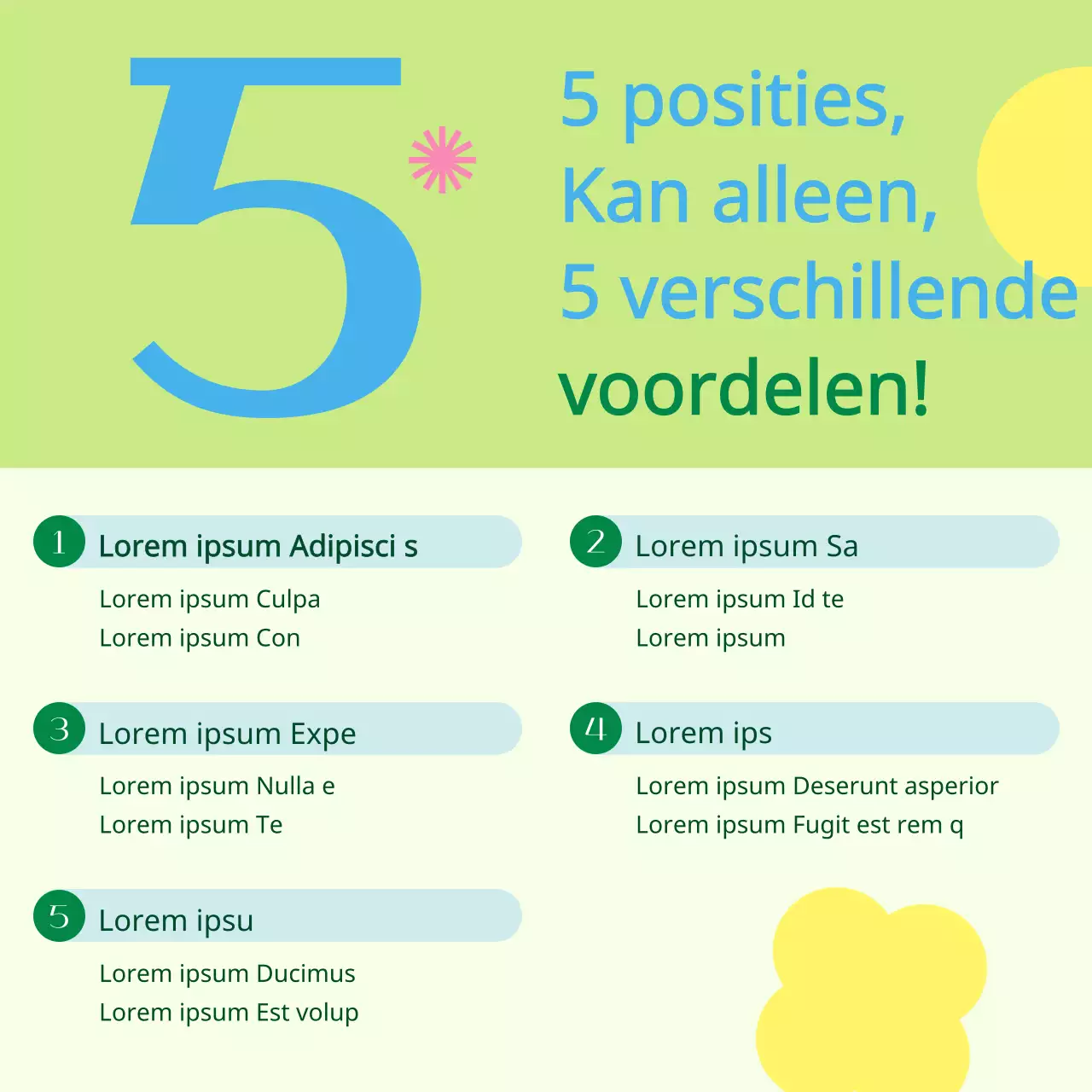 Promoot de Geel en Groen Maand van het Huis Cadeauverkoop