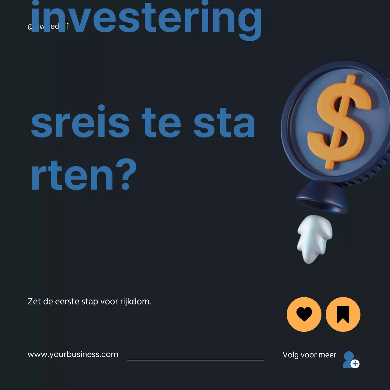 Zwart en Blauw Moderne Investeringsstrategie Gids