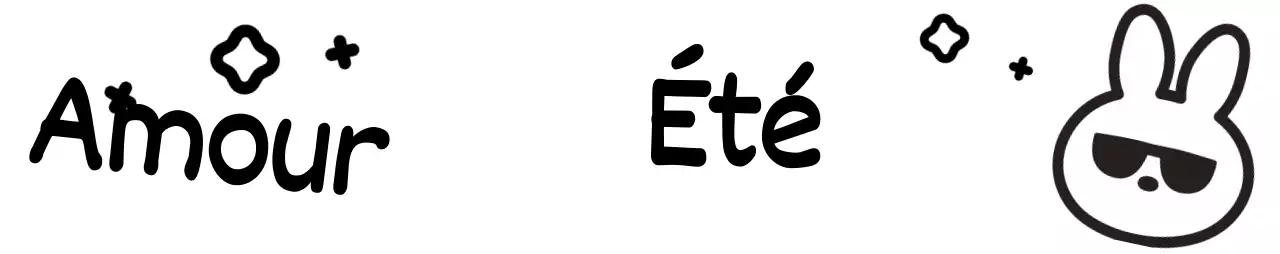 Lapin avec de jolies lunettes de soleil d'été écrites à la main